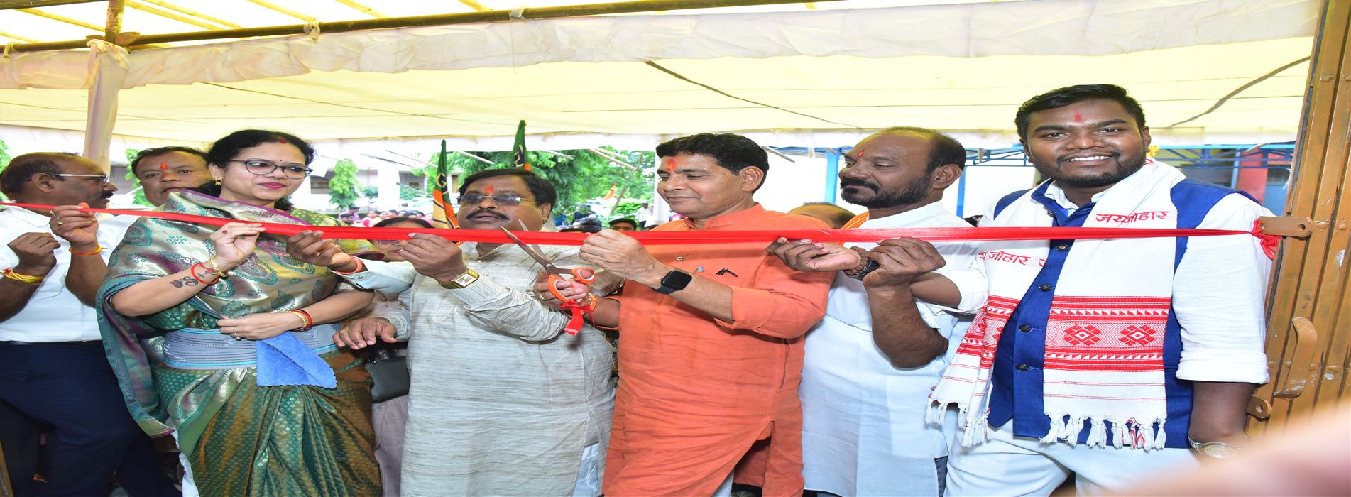 INAUGURATION OF NEW BUILDING BY SHRI TANKRAM VERMA HIGHER EDUCATION MINISTER CHHATTISGARH